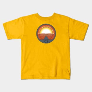 Attitude Indicator Sunset Kids T-Shirt